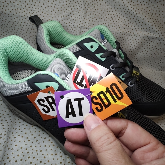 Nautilus Women's Zephyr Safety Toe Athletic Safety Shoes N1355 Gray/Mint Sz 11W - Picture 4 of 13